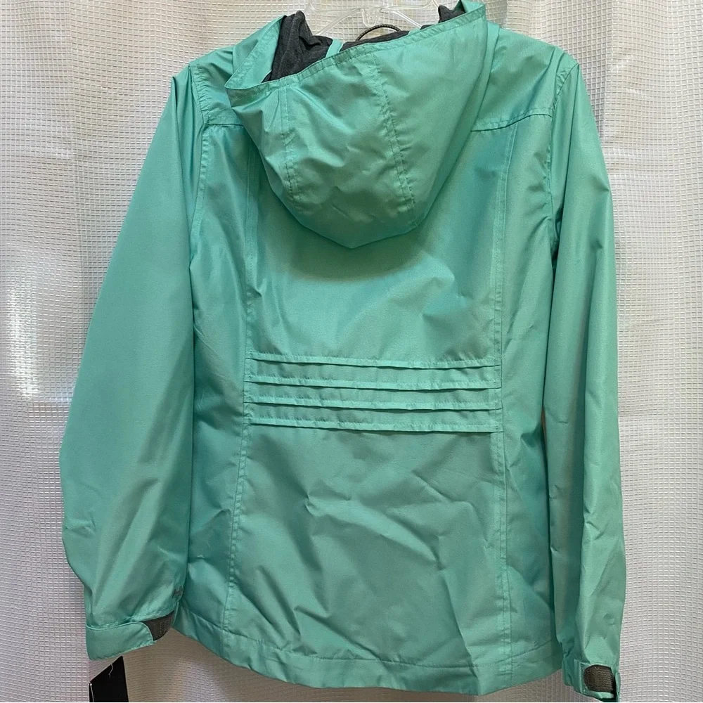 Kids HAWKE & CO Lined Full Zip Hooded Weather Resistant Windbreaker Sz 14 NWT